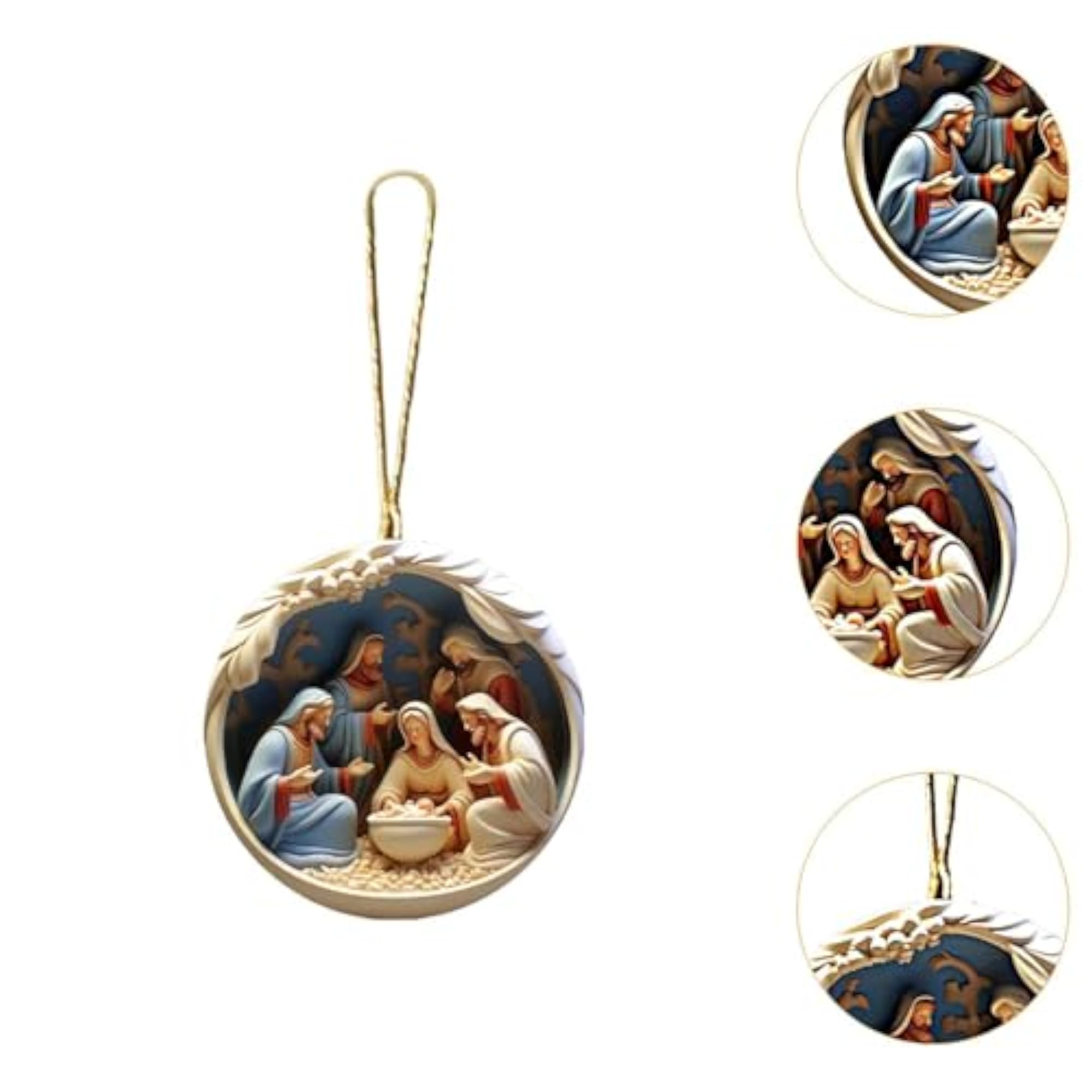 Christmas Nativity Scene Ornament for Tree Hanging